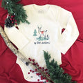 graphic bodysuit | christmas deer (long sleeve) by Finn + Emma