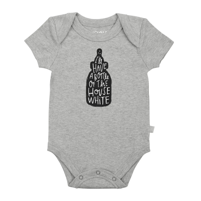 graphic bodysuit | house white (heather) by Finn + Emma