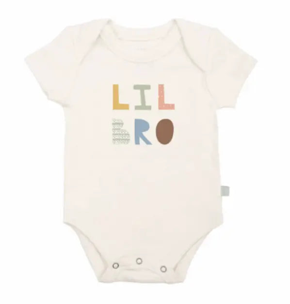 graphic bodysuit | lil bro - desert rose by Finn + Emma
