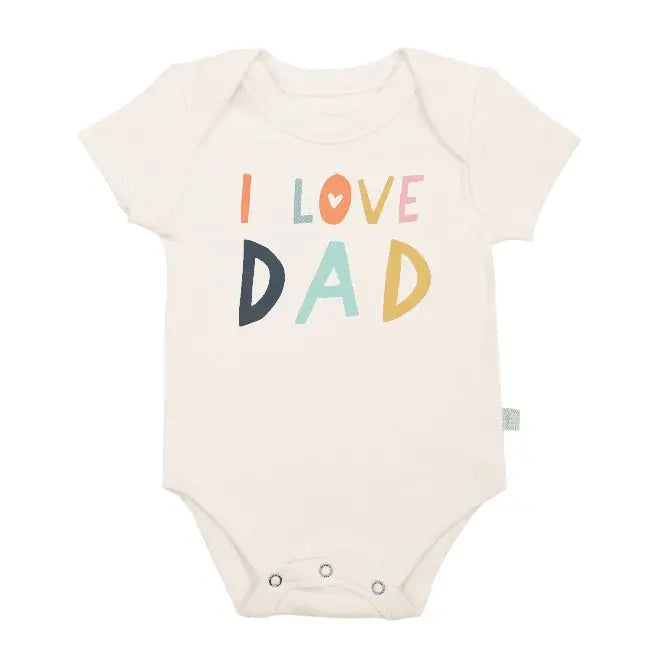 graphic bodysuit | love dad by Finn + Emma