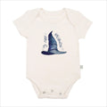 graphic bodysuit | my first halloween hat by Finn + Emma