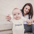 graphic bodysuit | peace by Finn + Emma