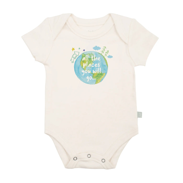graphic bodysuit | places you will go by Finn + Emma