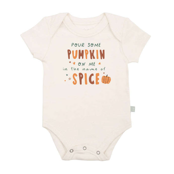 graphic bodysuit | pour some pumpkin by Finn + Emma
