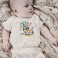 graphic bodysuit | rad like dad explosion by Finn + Emma
