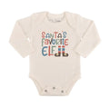 graphic bodysuit | santas favorite elf (long sleeve) by Finn + Emma