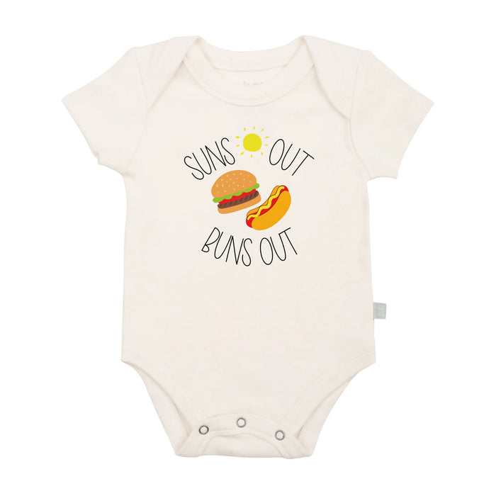 graphic bodysuit | suns out buns out by Finn + Emma