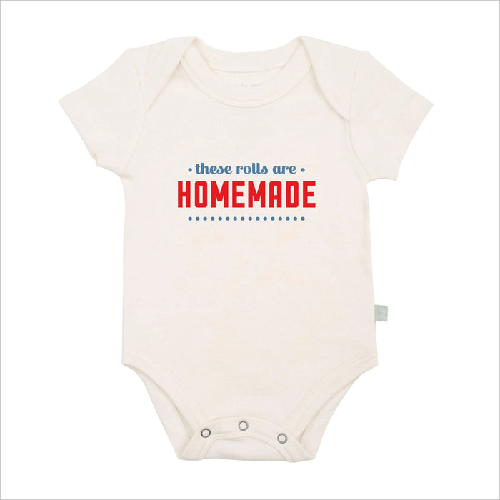 graphic bodysuit | these rolls are homemade by Finn + Emma