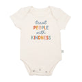 graphic bodysuit | treat people with kindness by Finn + Emma