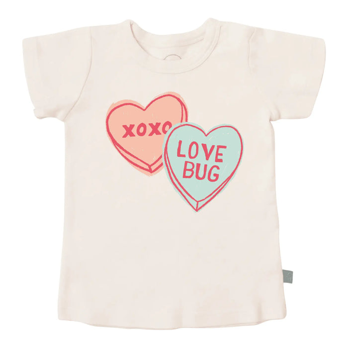 graphic tee | candy hearts by Finn + Emma