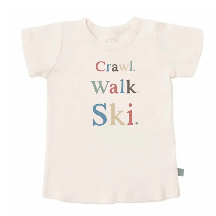 graphic tee | crawl walk ski by Finn + Emma