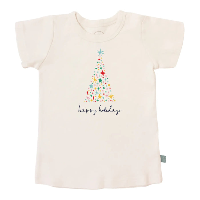 graphic tee | happy holidays tree by Finn + Emma
