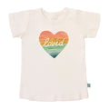 graphic tee | loved rainbow heart by Finn + Emma