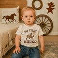 graphic tee | my first rodeo by Finn + Emma