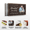 Greatest Love Story In Town Sign by Tailored Canvases