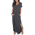 Women's Casual Loose Pocket Split Maxi Dress by DailySale