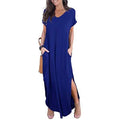 Women's Casual Loose Pocket Split Maxi Dress by DailySale