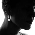 Greek Key Design Oval Hoop Earrings By Paolo Fortelini by DailySale