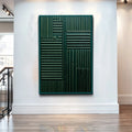 Green Abstract Patterns Wall Art by Tailored Canvases
