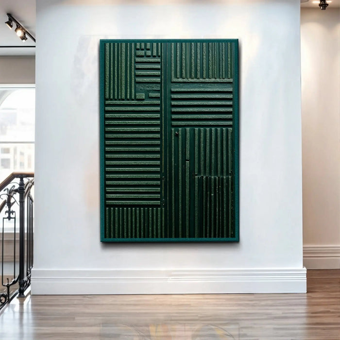 Green Abstract Patterns Wall Art by Tailored Canvases