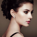 Green Amethyst Earrings by Fine Color Jewels