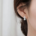 Green Amethyst Earrings by Fine Color Jewels