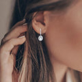 Green Amethyst Oval Earrings by Fine Color Jewels