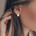 Green Amethyst Teardrop Earrings by Fine Color Jewels