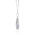 Green Amethyst Teardrop Pendant Necklace by Fine Color Jewels