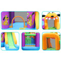 Green Dog Bouncy Castle House Slide and Jump 450W Blower by DailySale