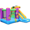 Green Dog Bouncy Castle House Slide and Jump 450W Blower by DailySale
