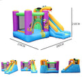 Green Dog Bouncy Castle House Slide and Jump 450W Blower by DailySale