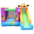 Green Dog Bouncy Castle House Slide and Jump 450W Blower by DailySale