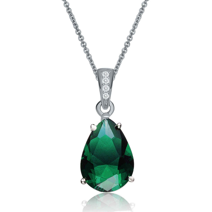Green Pear Drop Necklace by DailySale