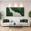 Green Rivers Abstract Wall Art by Tailored Canvases