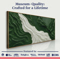 Green Rivers Abstract Wall Art by Tailored Canvases