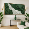 Green Rivers Abstract Wall Art by Tailored Canvases
