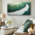 Green Rivers Abstract Wall Art III by Tailored Canvases