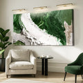 Green Rivers Abstract Wall Art IV by Tailored Canvases