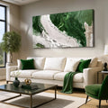 Green Rivers Abstract Wall Art IV by Tailored Canvases