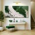 Green Rivers Abstract Wall Art IV by Tailored Canvases