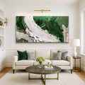 Green Rivers Abstract Wall Art IV by Tailored Canvases