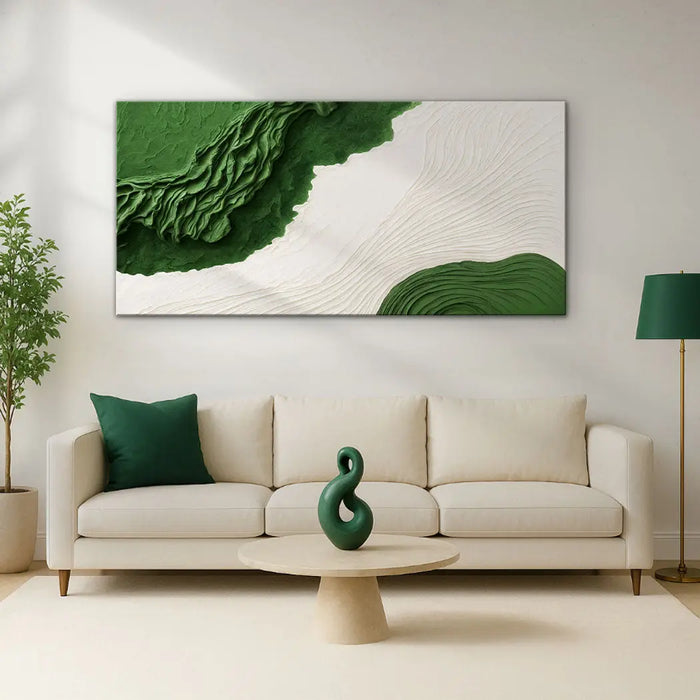 Green Rivers Abstract Wall Art IX by Tailored Canvases