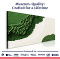 Green Rivers Abstract Wall Art IX by Tailored Canvases