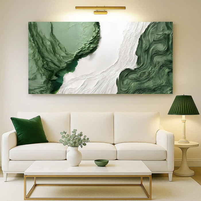 Green Rivers Abstract Wall Art V by Tailored Canvases