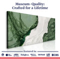 Green Rivers Abstract Wall Art V by Tailored Canvases