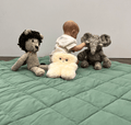 Organic Play Mat | Round | Basil Green by Finn + Emma