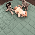 Organic Play Mat | Round | Basil Green by Finn + Emma
