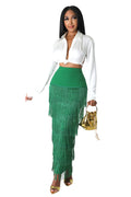 Long Tassel Skirt by The House of Stylez