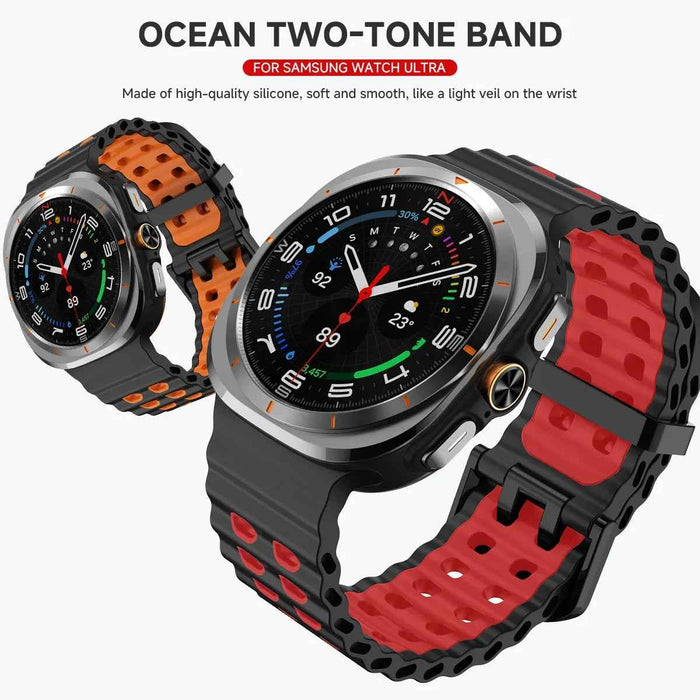 Silicone Samsung Galaxy 7 Ultra Watch Band 47MM by Arleathercraft